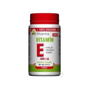 BIO Pharma Vitamín E FORTE 400 I.U 30+30cps