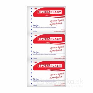 3M SPOFAPLAST č.166N Náplasť strips 76 mm x 51mm, kusová 1×3 ks
