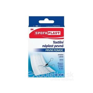 3M SPOFAPLAST č.264 Textilná náplasť pevná rýchloobväz, 8cm x 1m, pás, 1 ks
