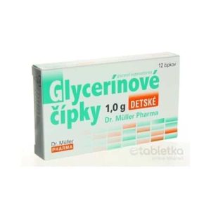 Dr. Müller Glycerínové čípky 1,0 g -12 ks