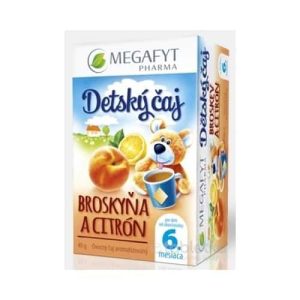 MEGAFYT Detský čaj BROSKYŇA A CITRÓN 20 x 2 g