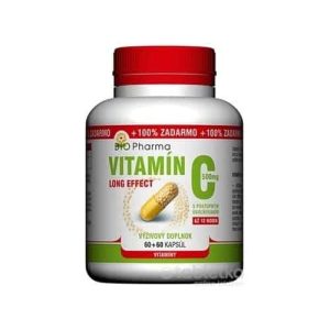 BIO Pharma Vitamín C 500mg Long Effect 60+60cps