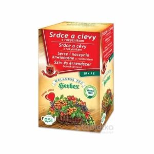 HERBEX Srdce a cievy s rakytníkom bylinný čaj (wellness tea) 20×3 g