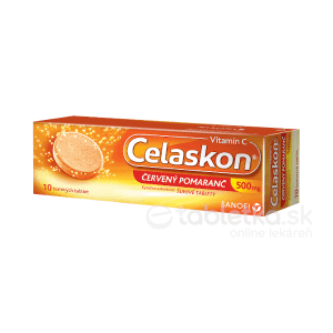 Celaskon 500mg ČERVENÝ POMARANČ 10 šumivých tabliet