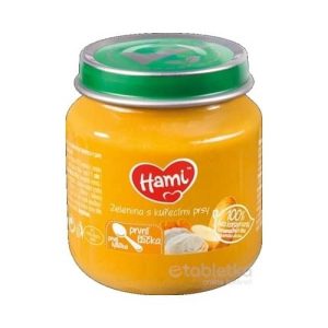 Hami príkrm Zelenina s kuracími prsiami prvá lyžička (od ukonč. 4. mesiaca) 125 g