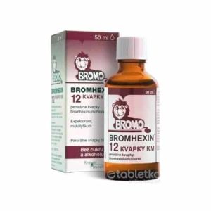 BROMHEXIN 12 kvapky KM 50ml