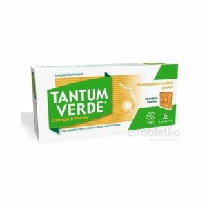 TANTUM VERDE Orange&Honey 20 tvrdých pastiliek