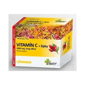 Slovakiapharm VITAMÍN C 1000 mg +šípky long effect 60 cps