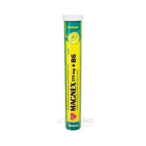 Vitabalans MAGNEX 375 mg + B6 effervescent lemon 20 ks