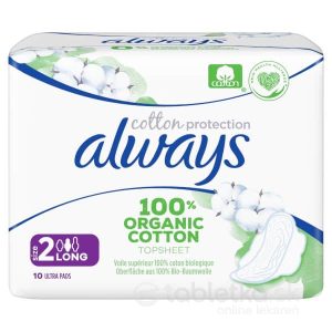 Always Cotton Long vložky s krídelkami 10ks