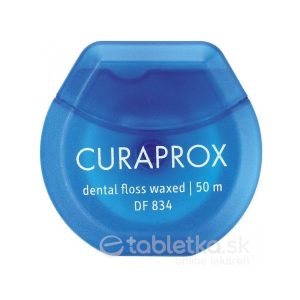 Curaprox DF 834 zubná niť Floss medium mätova 50 m