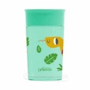 Dr.BROWN´S HRNČEK CHEERS JUNGLE 300 ml 9M+, tyrkysový, 360°, bez držadiel 1 ks