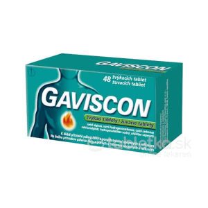 GAVISCON žuvacie tablety 48 tbl