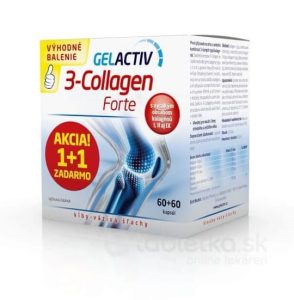 GELACTIV 3-Collagen Forte Akcia 1+1 60+60 cps zadarmo