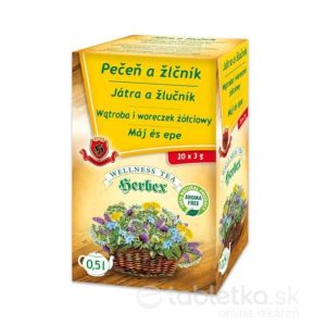 HERBEX PEČEŇ A ŽLČNÍK bylinný čaj 20×3 g