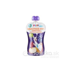 HiPP BIO Smoothie MIX Jablko Hruška Čučoriedky kapsička (od 1.roku) ovocný príkrm 120 ml