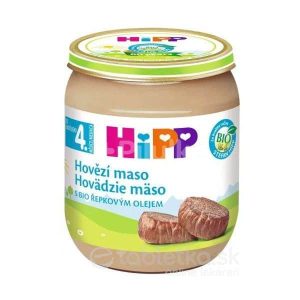 HiPP Príkrm BIO Hovädzie mäso – pyré mäso (od ukončeného 4. mesiaca) 125 g