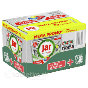 Jar Platinum Plus All In One Tablety Do Umývačky Riadu Lemon 5 x 14 = 70 ks