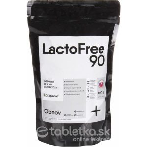 Kompava LactoFree 90 prášok, príchuť čokoláda-banán, proteín 1x500 g