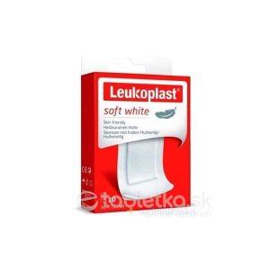 LEUKOPLAST SOFT WHITE náplasť na rany, 38×72 mm, 10 ks