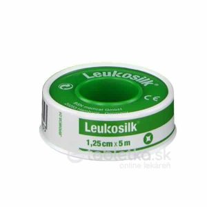 LEUKOSILK náplasť na cievke, 1,25cm x 5m,1 ks