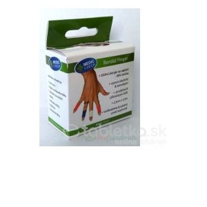 MEDIC Bandáž Finger Červená 2,5cm x 4,5m, elastická náplasť 1 ks