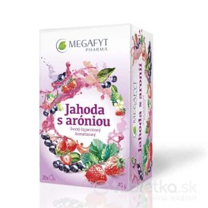 MEGAFYT Jahoda s aróniou ovocný čaj porciovaný 20×2 g (40 g)