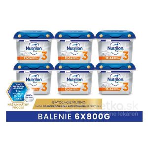 Nutrilon 3 ProFutura Nová mliečna výživa 6×800 g