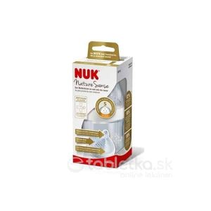 NUK Nature Sense FĽAŠA s kontrolou teploty 150 ml, silikónový cumlík S, 1x1 ks