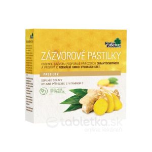 NaturProdukt ZÁZVOROVÉ PASTILKY pas 1×20 ks