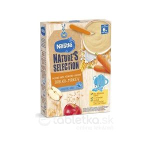 Nestlé Mliečna kaša PŠENIČNO-OVSENÁ Jablko-mrkva Nature´s selection (od ukončeného 6. mesiaca) 1×250 g