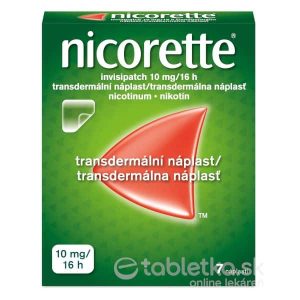 Nicorette invisipatch 10 mg/16 h transder. náplasť 7ks