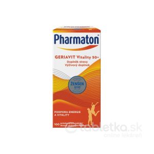 Pharmaton Geriavit Vitality 50+, 100tbl