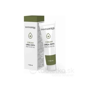 SANTADERM krém s 30 % ureou a olivovým olejom 50 ml
