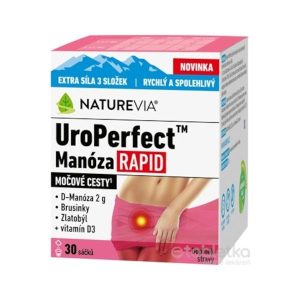 SWISS NATUREVIA UroPerfect Manóza RAPID prášok vo vrecúškach 1×30 ks