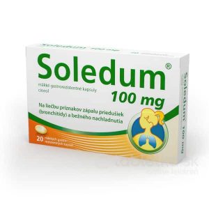 Soledum 100 mg mäkké gastrorezistentné kapsuly 1×20 cps