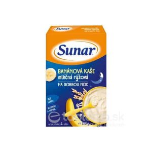 Sunar BANÁNOVÁ KAŠA mliečna ryžová NA DOBRÚ NOC 225 g