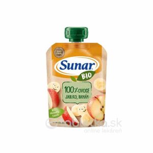Sunar BIO Kapsička Jablko, banán 100 % ovocia 100 g