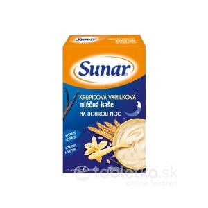 Sunar KRUPICOVÁ VANILKOVÁ KAŠA mliečna DOBRÚ NOC 225 g