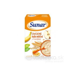 Sunar OVOCNÁ KAŠA mliečna s 8 cereáliami 225 g