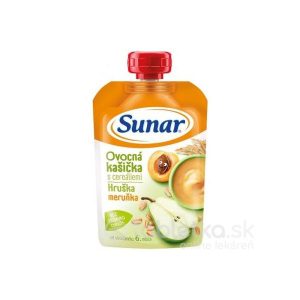 Sunar Ovocná kašička s cereáliami hruška a marhuľa 120 g