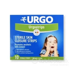 Urgo Urgostrips Sterile Skin Closure Strips, sterilné samolepiace chirurgické stehy (100 mm x 6 mm)10 ks