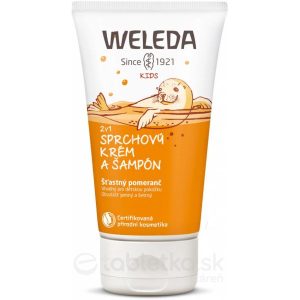 WELEDA 2v1 Sprchový krém a šampón Šťastný pomarač 150 ml