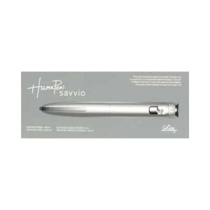 HumaPen Savvio, inzulínové pero strieborné, aplikátor inzulínu pre 3 ml náplne 1 ks