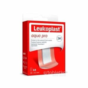 LEUKOPLAST AQUA PRO rozmer 38×63 mm (náplasť na rany, vodeodolná) 1×10 ks