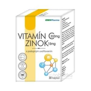 EDENPharma VITAMÍN C + ZINOK s postupným uvoľňovaním cps 30