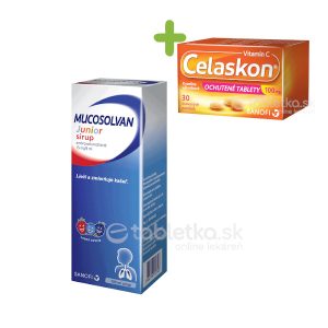 Balíček pre deti Mucosolvan Junior + Celaskon Pastilky