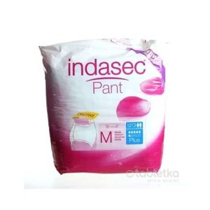 Indasec Pant Plus M plienkove nohavičky navliekacie, boky 80-110 cm – 12 ks