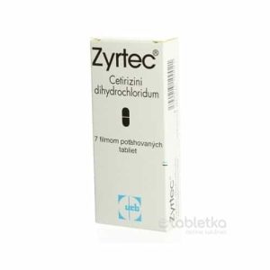 ZYRTEC 10mg 7 tabliet