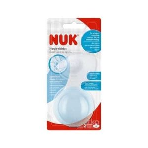 NUK Prsné klobúčiky silikónové + box 1x2ks